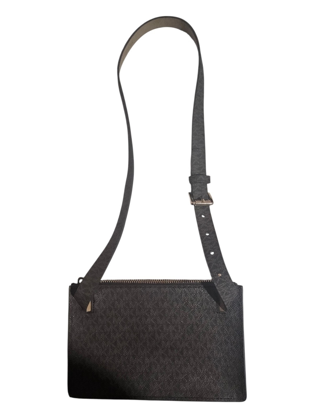 MICHAEL MICHAEL KORS envelope style faux leather belt bag in brown - Picture 3 of 7